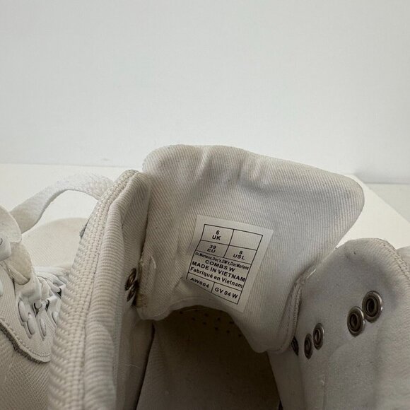 Dr Martens Combat Boots Womens Size 8 White Combs - Picture 6 of 6